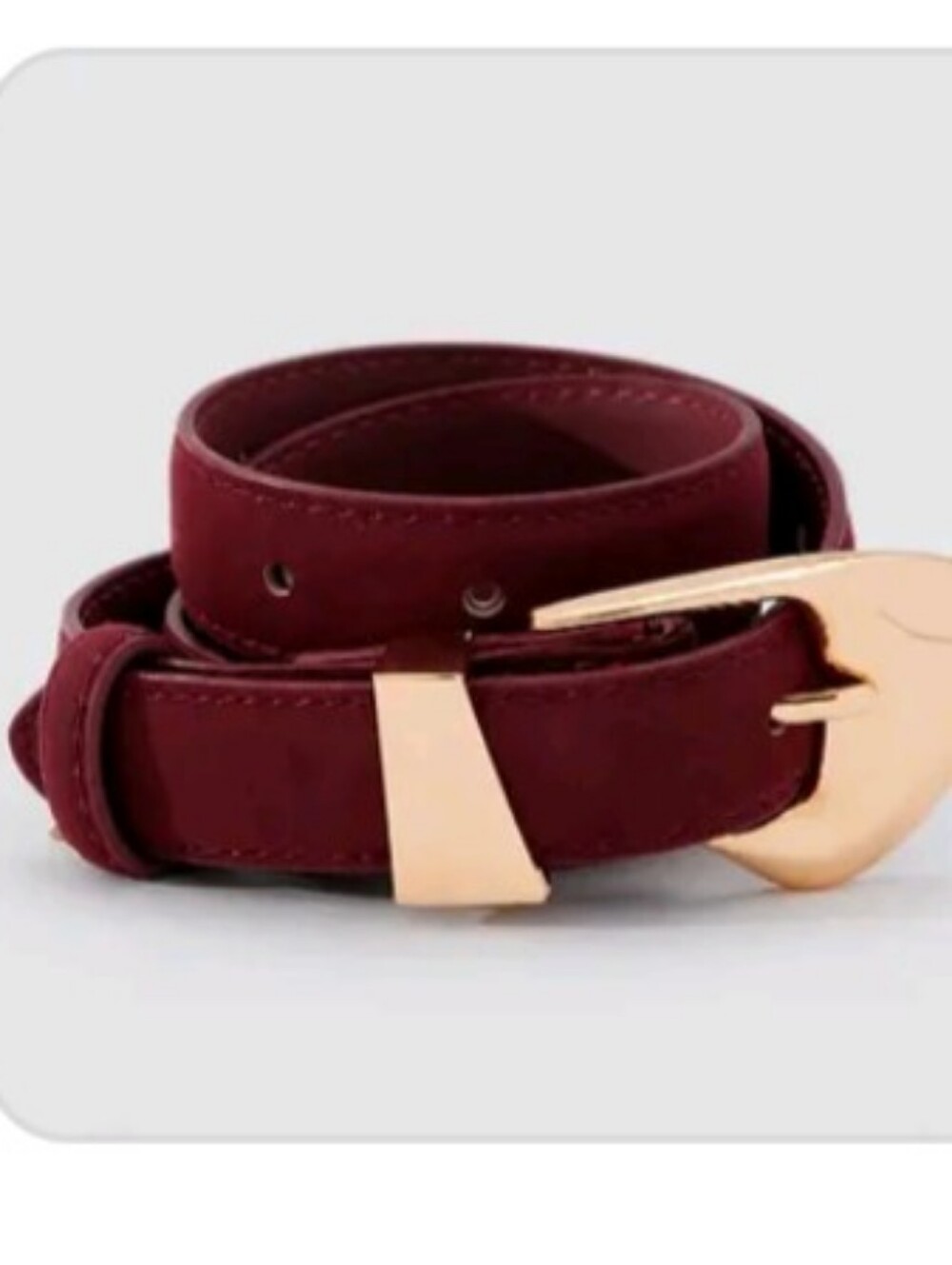 Women's Burgundy Leather (8 Other Reasons) Belt